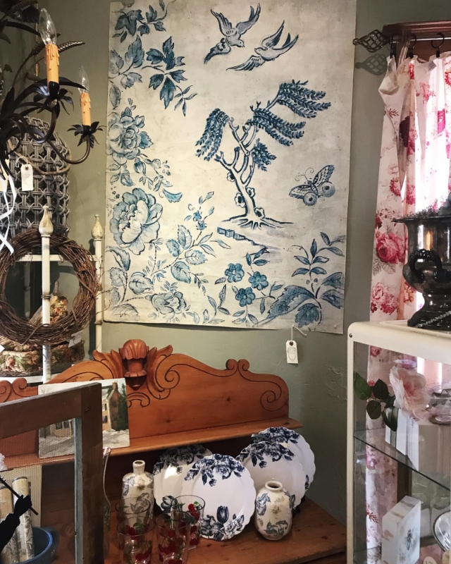 We add new decor each week…
I’m loving this oilcloth wall decor.